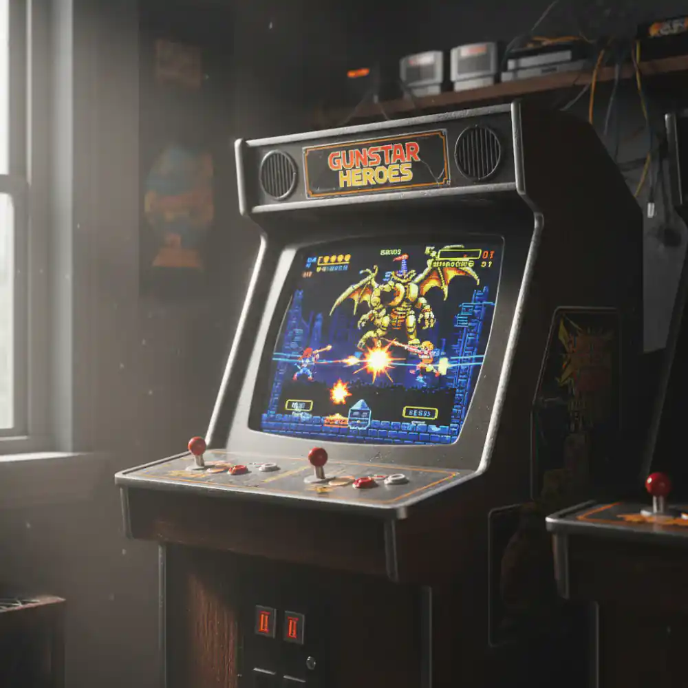 Gunstar Heroes gameplay screen