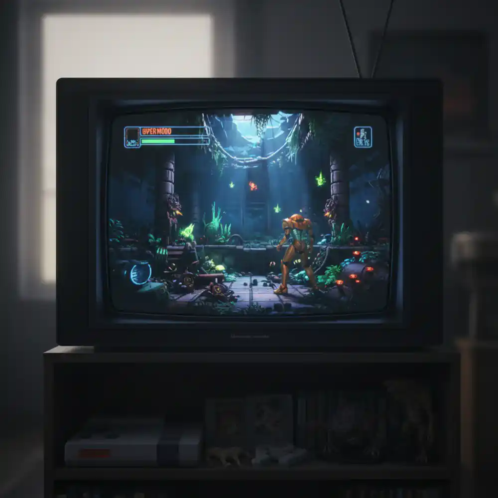 Super Metroid gameplay screen